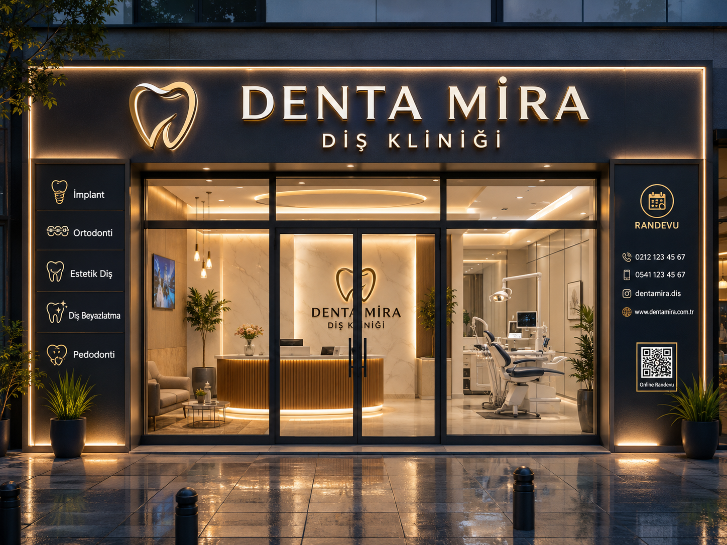 Denta Mira Klinik yeni vitrin