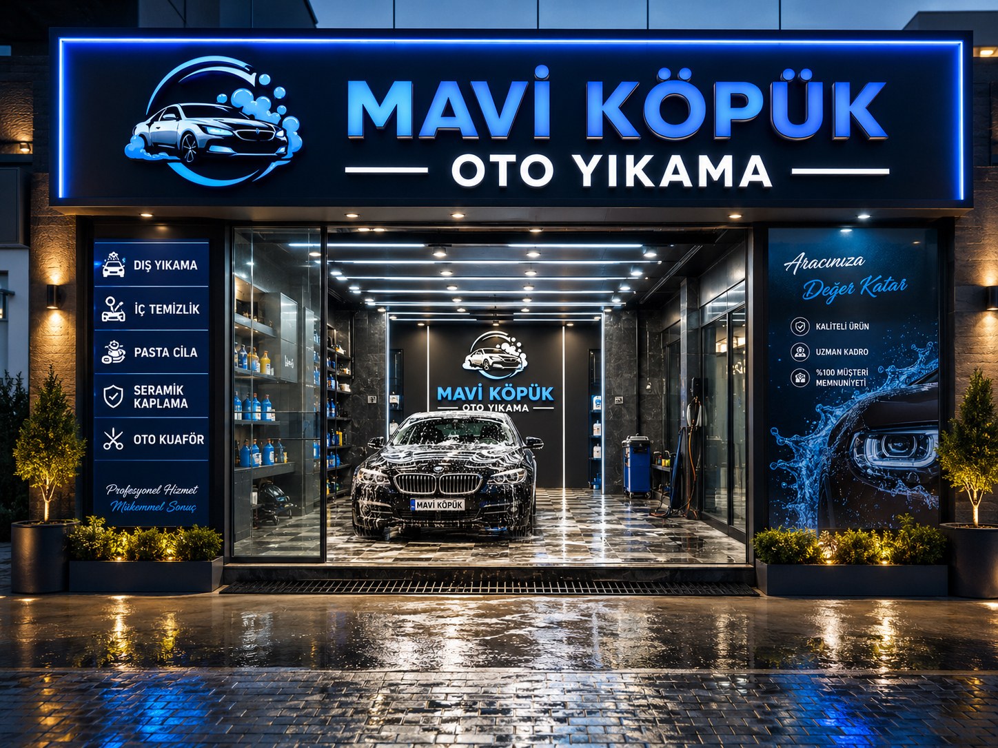 Mavi Köpük Oto Yıkama sektör vitrini