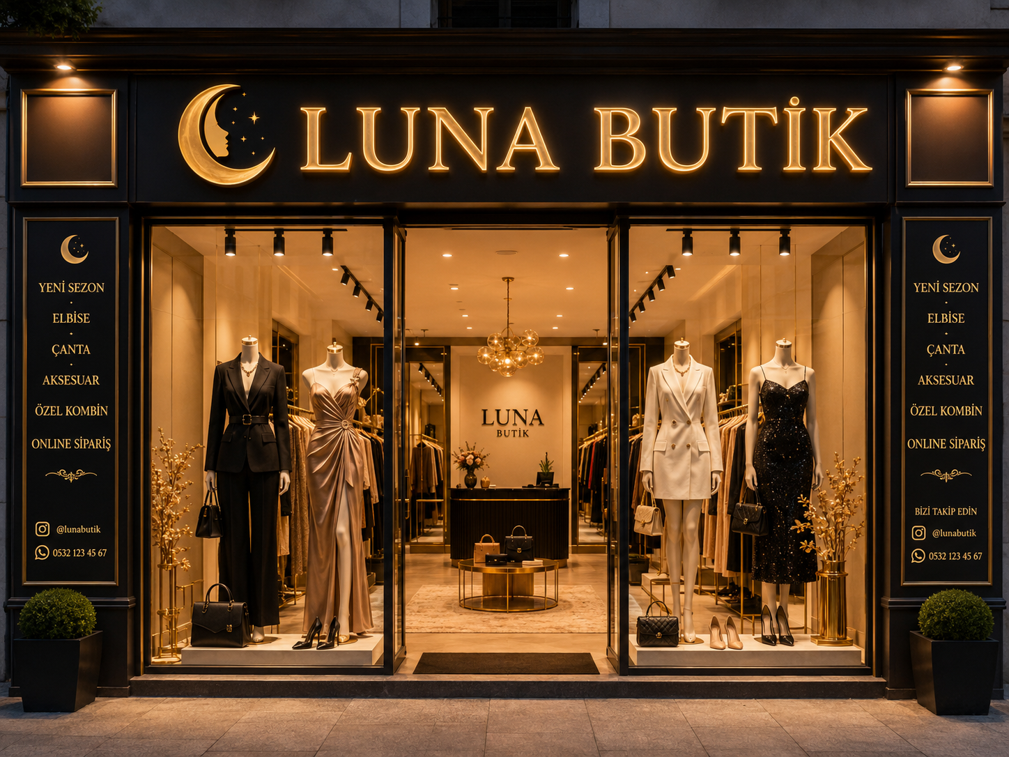Luna Butik sektör vitrini
